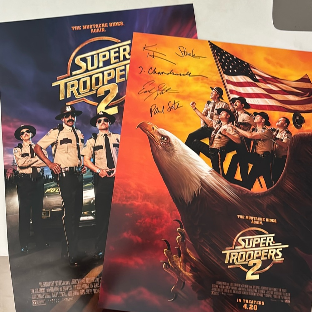 “Super Troopers” Signed Movie Posters